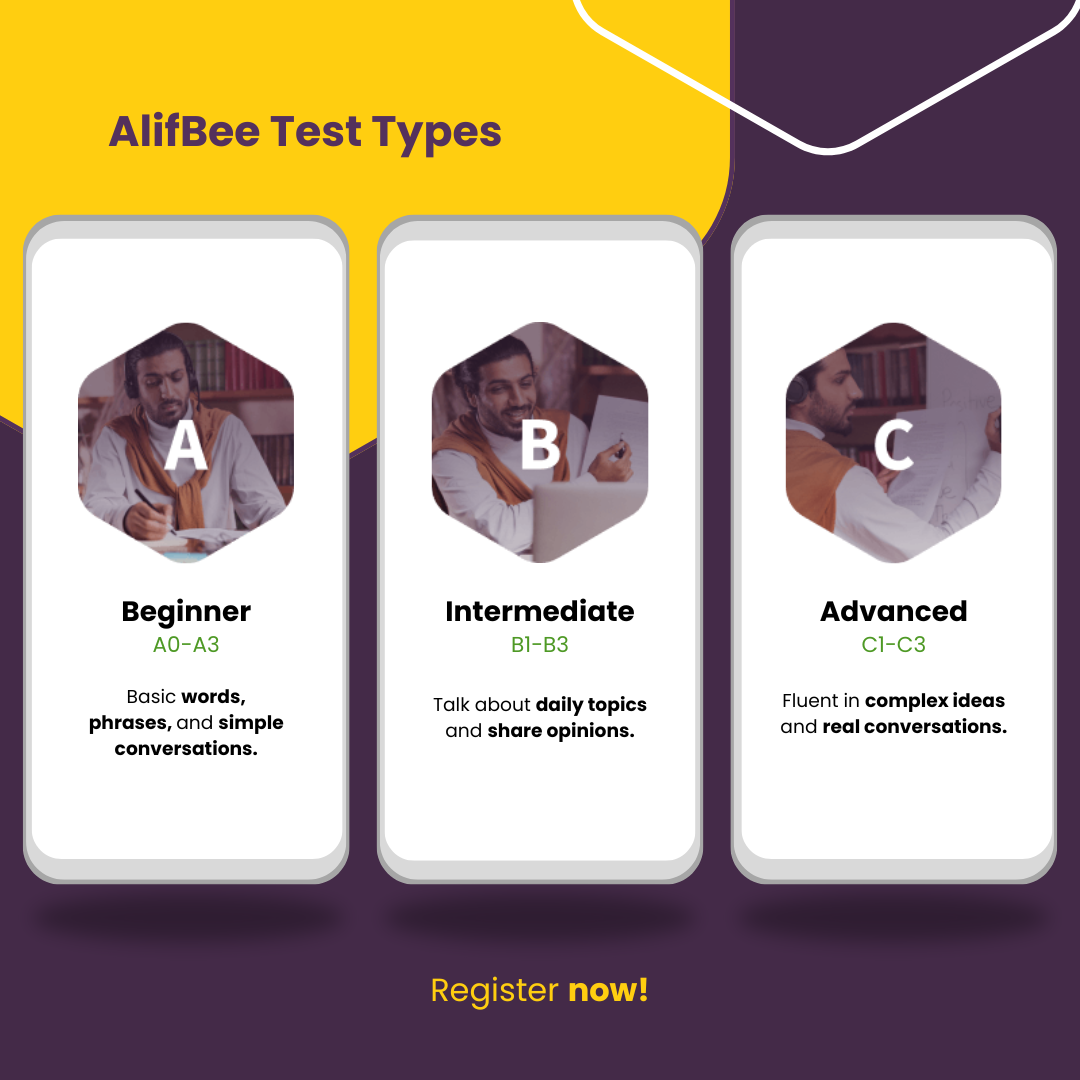 AlifBee Test Types