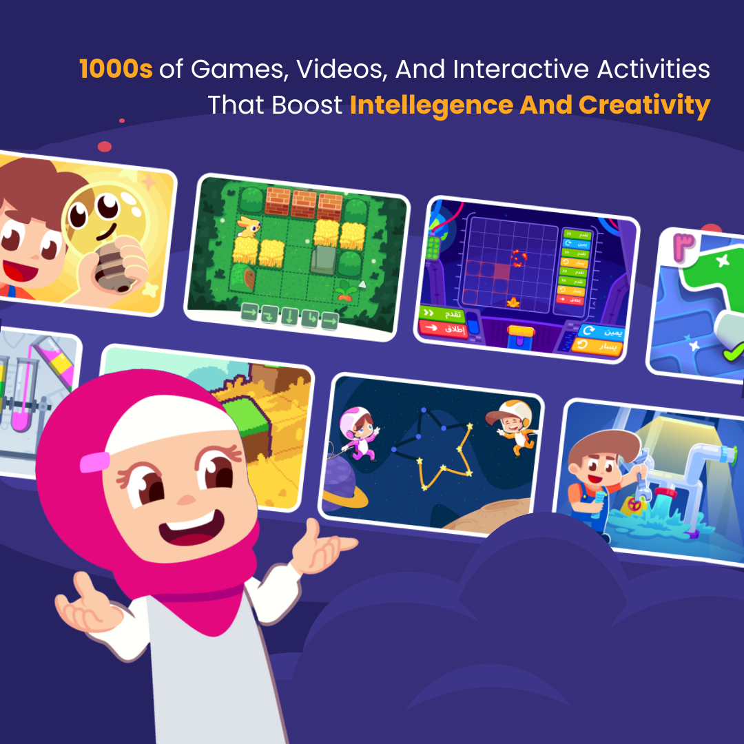 1000s of Games, Videos, and Interactive Activities