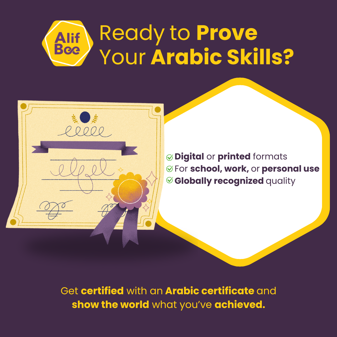 AlifBee Placement Test: Check Your Arabic Level | Test + Certificate Options