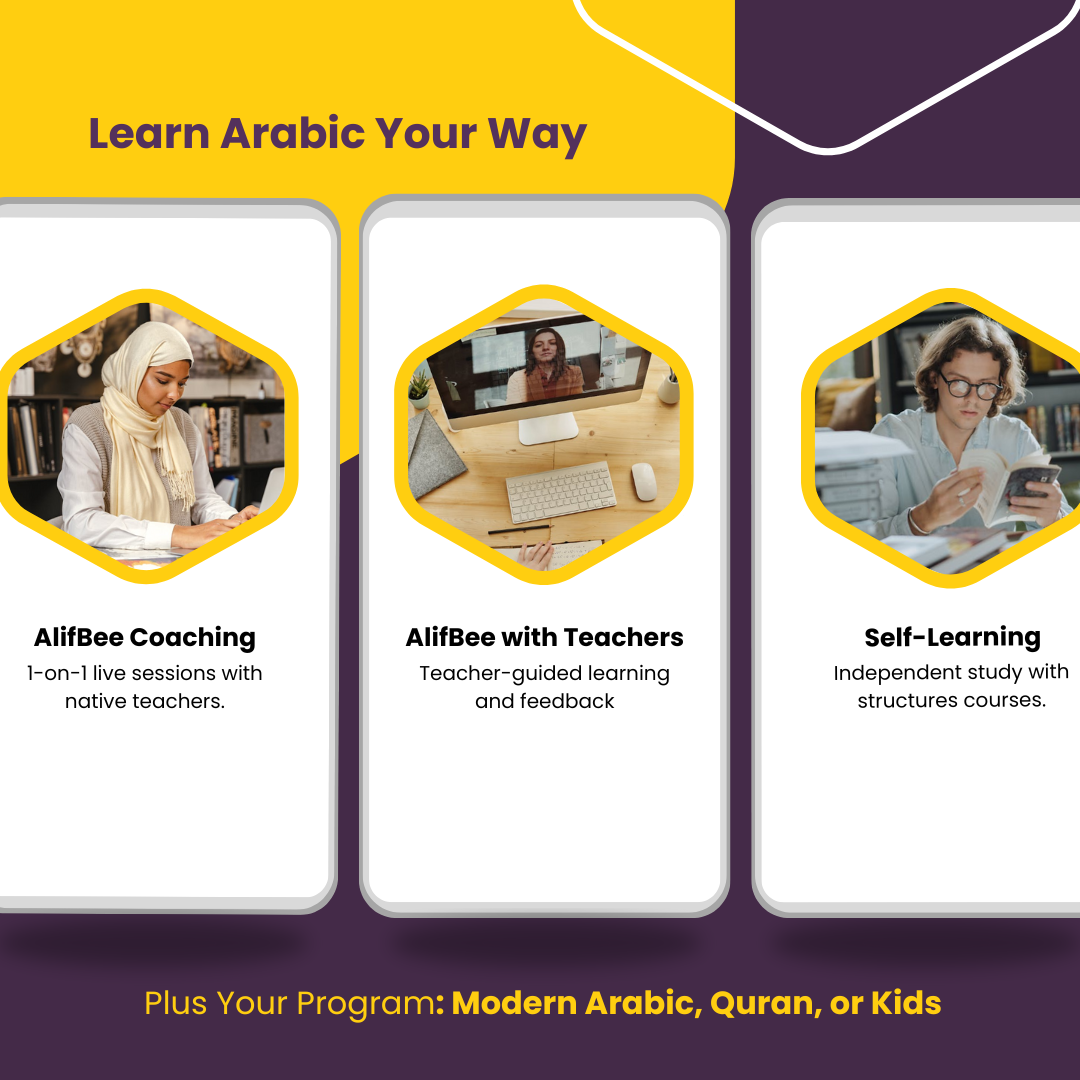 AlifBee Virtual School: Arabic Coaching | Live Online Tutoring & Self-Learning (All Levels)
